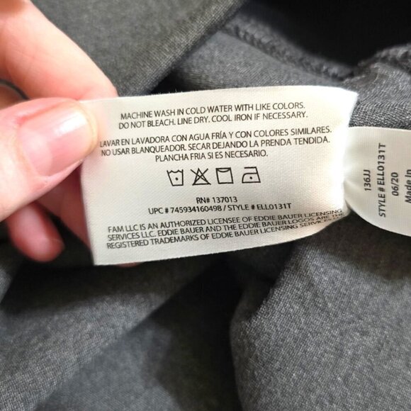 Eddie Bauer Gray Tummy Control Ponte Stretch Crop Leggings Sz L - Picture 8 of 9